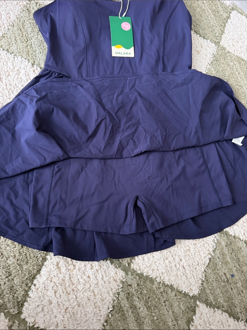 HALARA Navy Cross-Back Fit & Flare Tennis Dress - Picture 2 of 3